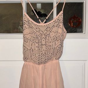 Open Back Sheer Romper